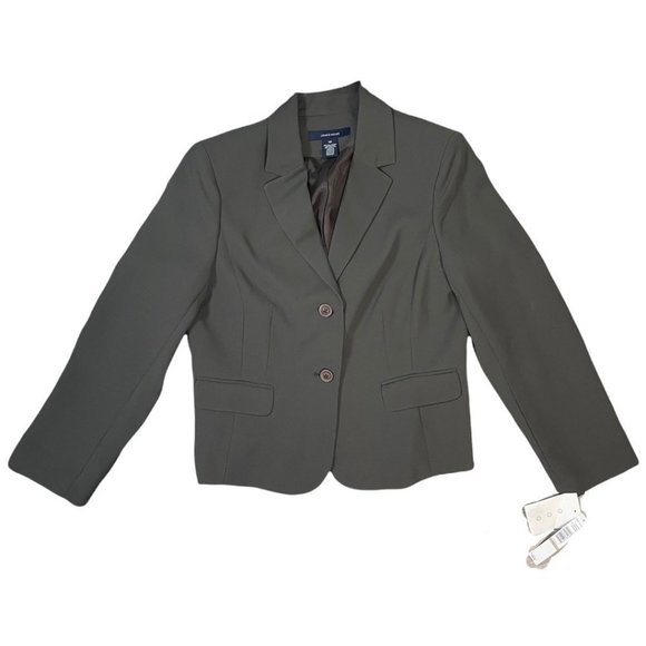 NWT Jones Wear Gray 2 Button Blazer 12 MSRV $86 - Picture 1 of 6